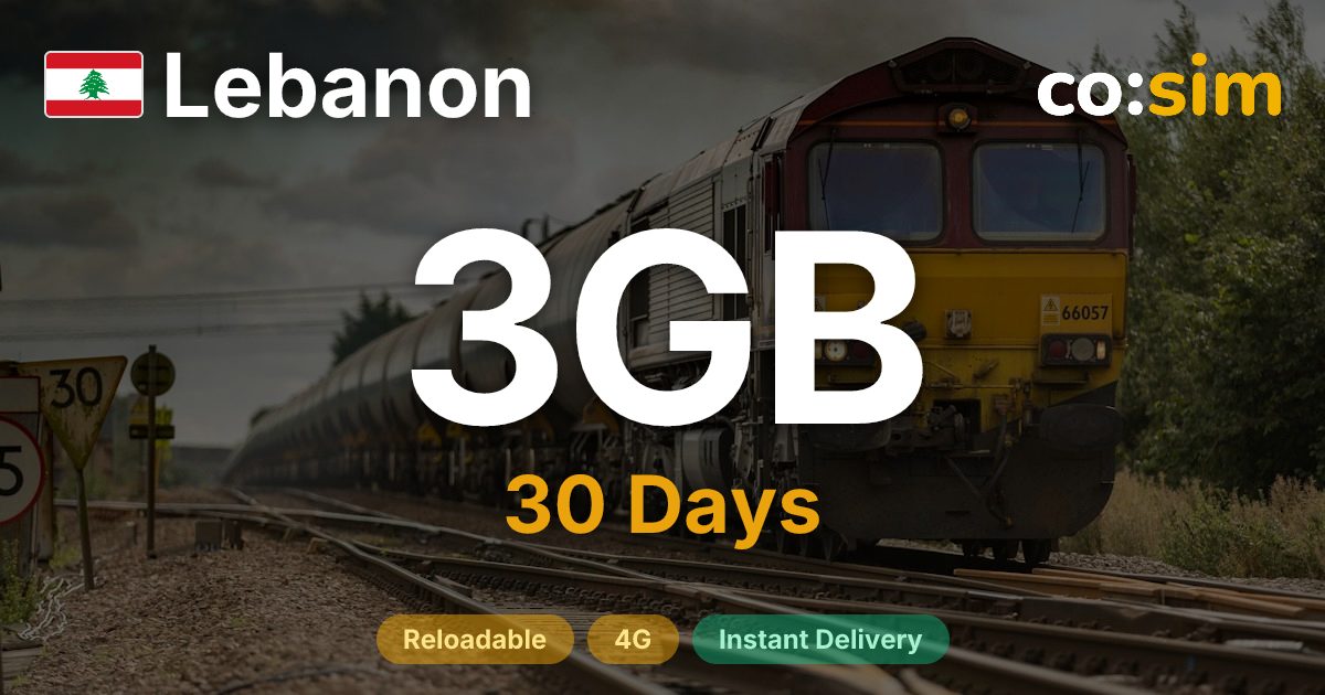 Lebanon eSIM — 3GB