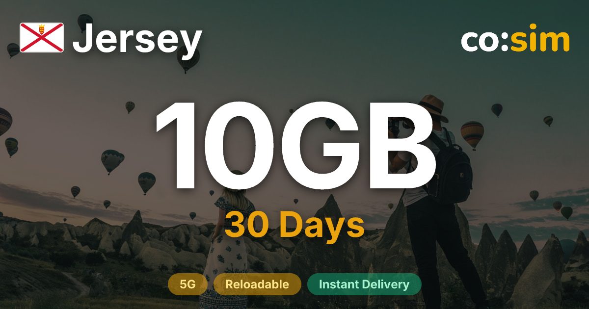 Jersey eSIM — 10GB