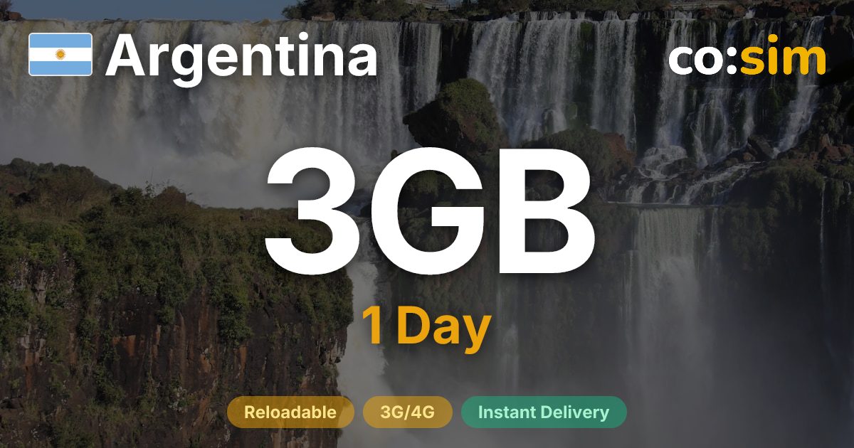 Argentina eSIM — 3GB+∞