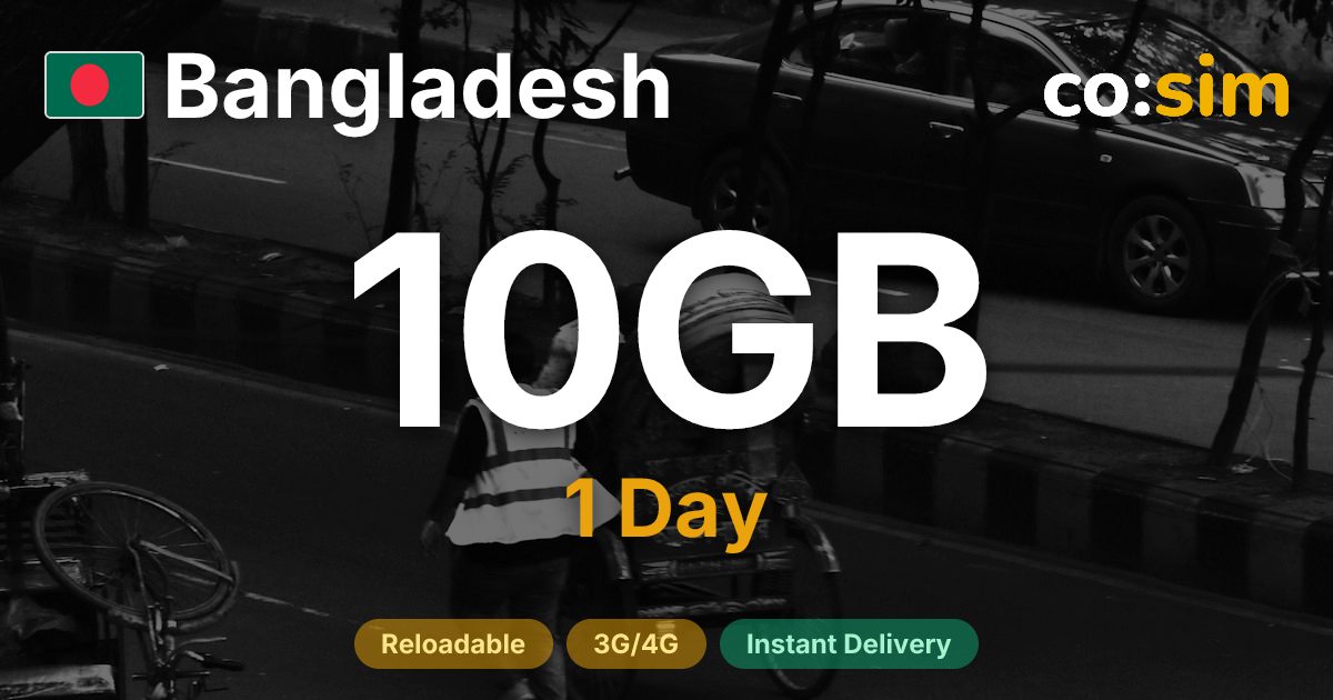 Bangladesh eSIM — 10GB+∞