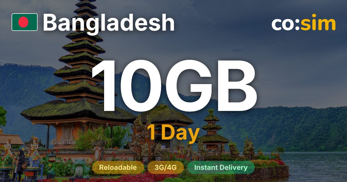 Bangladesh eSIM — 10GB+∞