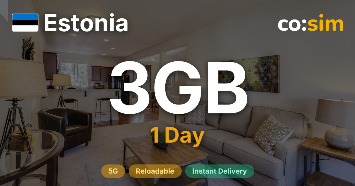 Estonie eSIM — 3GB+∞