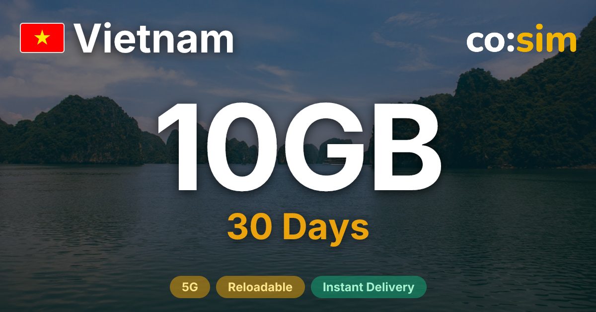 Vietnam eSIM — 10GB