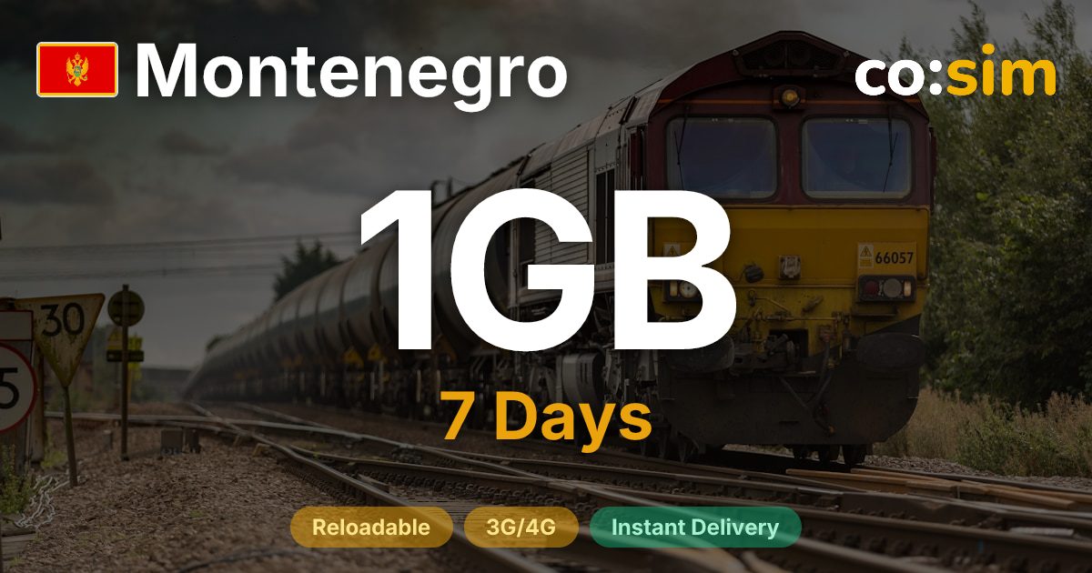 Montenegro eSIM — 1GB