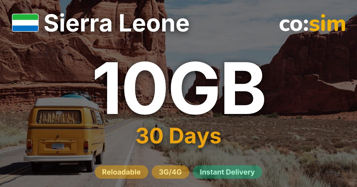 Sierra Leone eSIM — 10GB