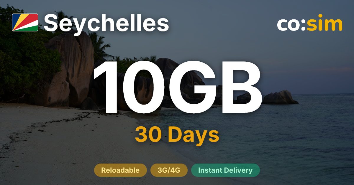 Seychelles eSIM — 10GB