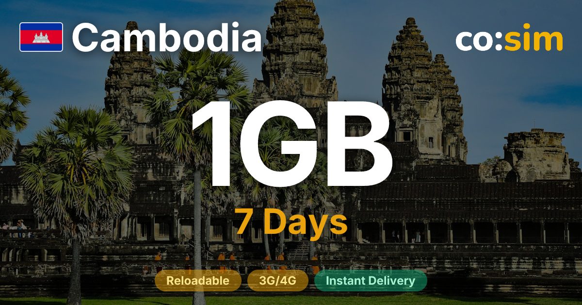 Cambodia eSIM — 1GB