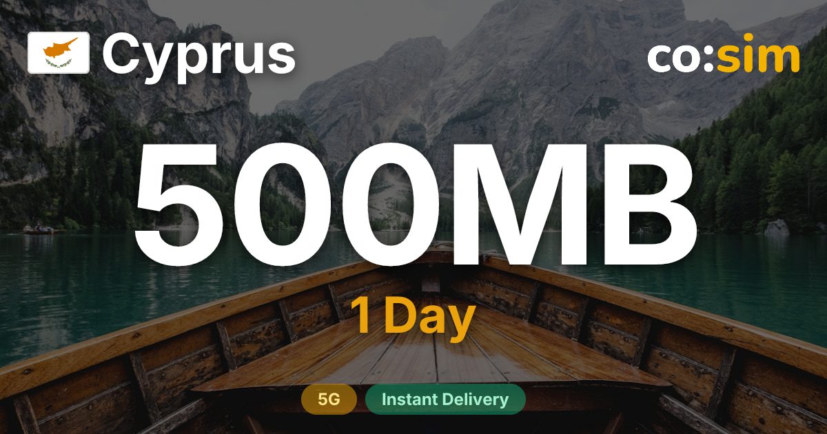 Chypre eSIM — 500MB+∞