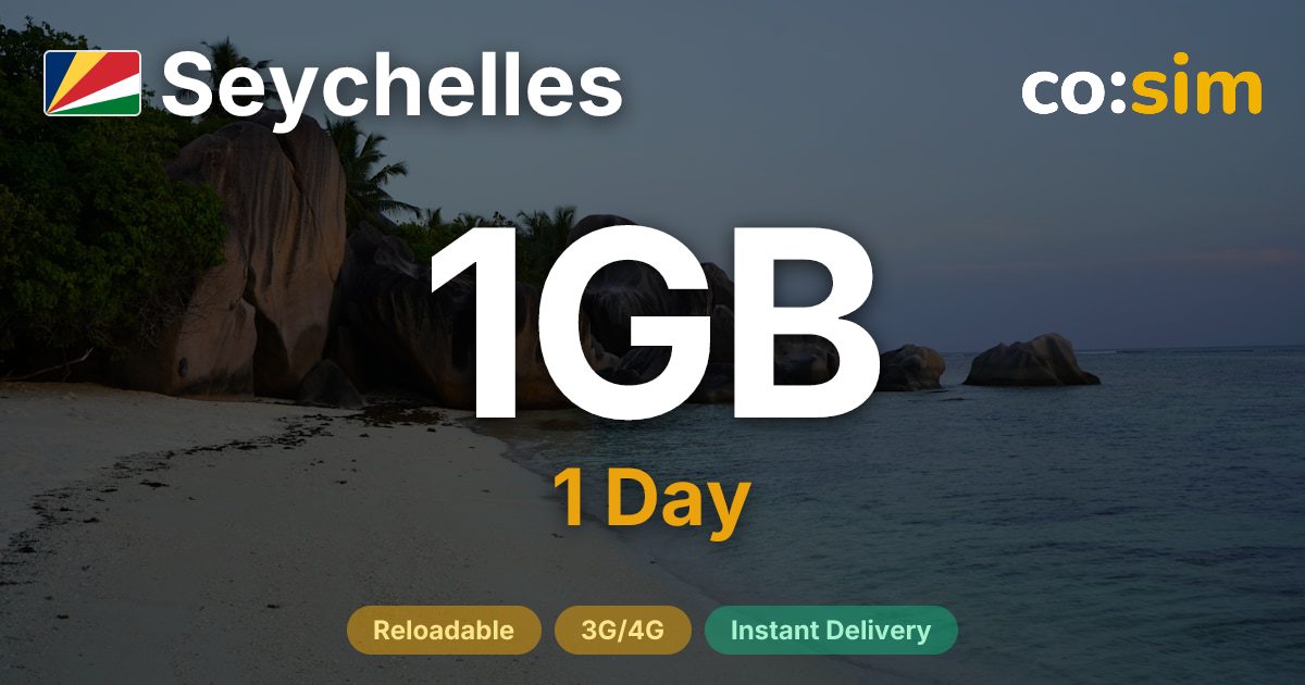 Seychelles eSIM — 1GB+∞