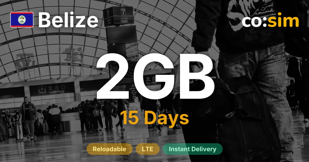 Belize eSIM — 2GB