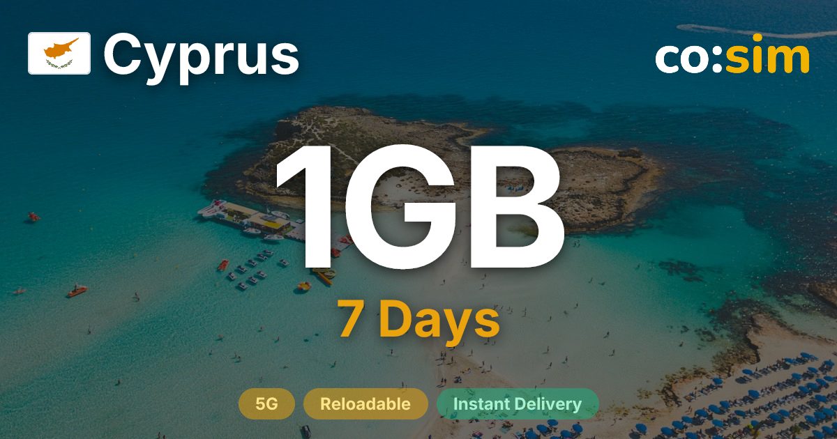Chypre eSIM — 1GB