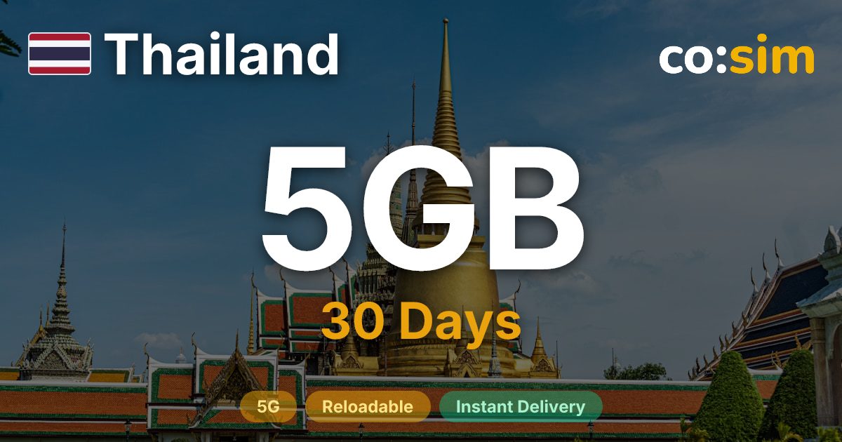Thailand eSIM — 5GB