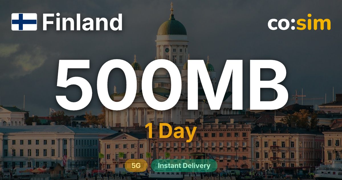 핀란드 eSIM — 500MB+∞