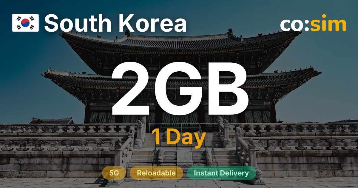 South Korea eSIM — 2GB+∞
