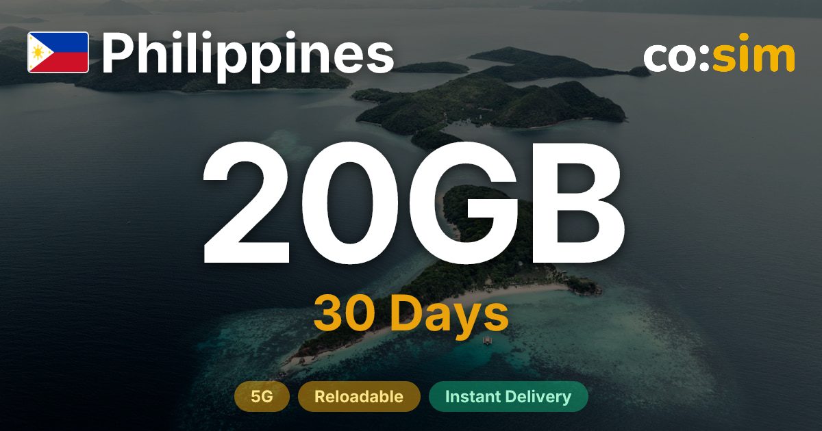 Philippines eSIM — 20GB