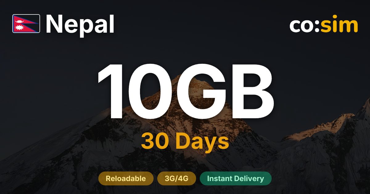 Nepal eSIM — 10GB