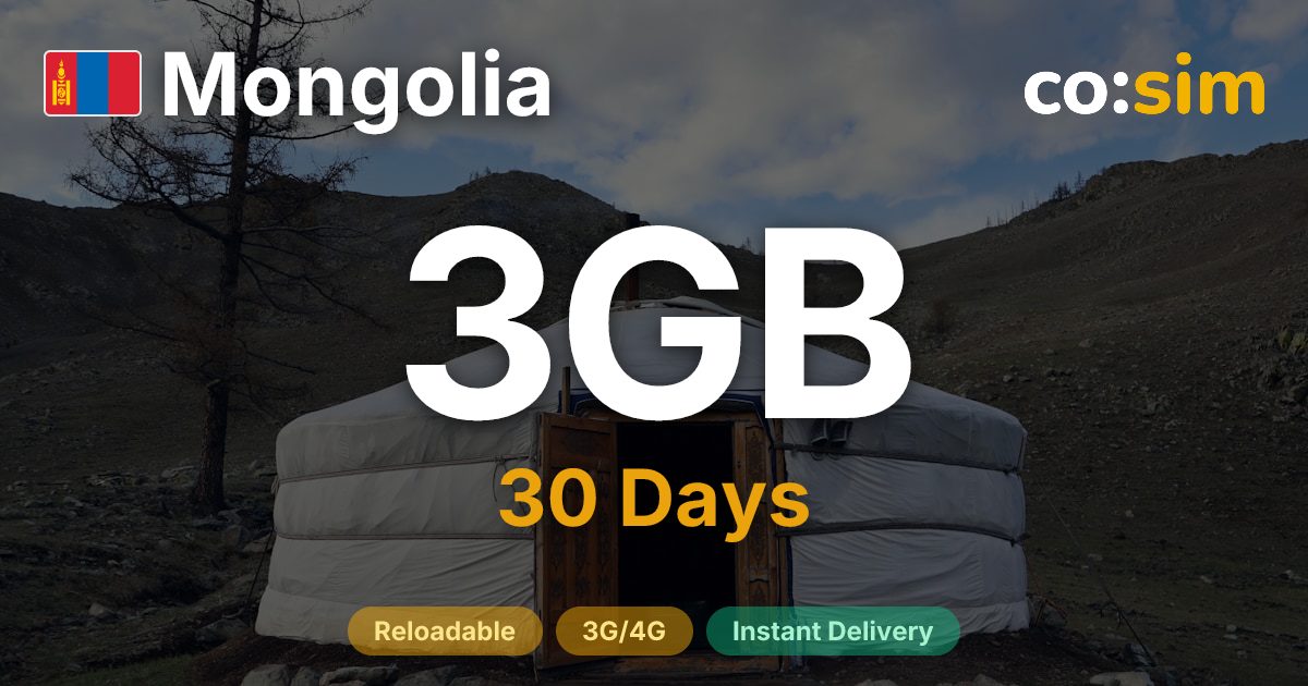 Mongolia eSIM — 3GB