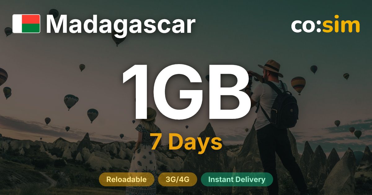 Madagascar eSIM — 1GB