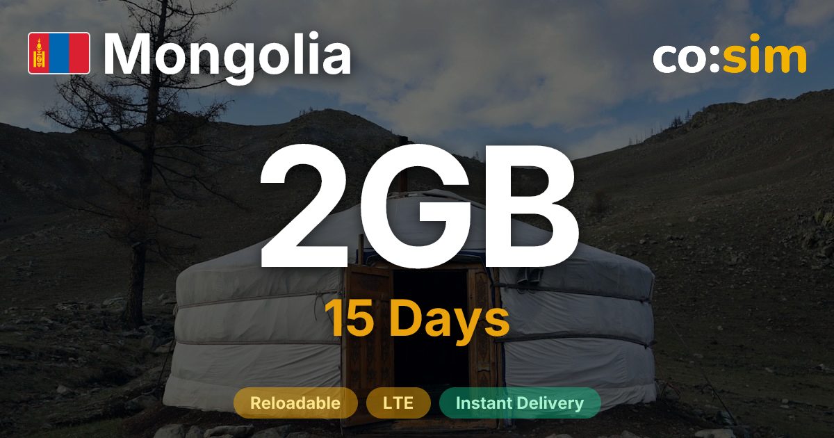 Mongolia eSIM — 2GB