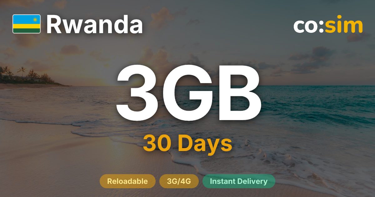 Rwanda eSIM — 3GB