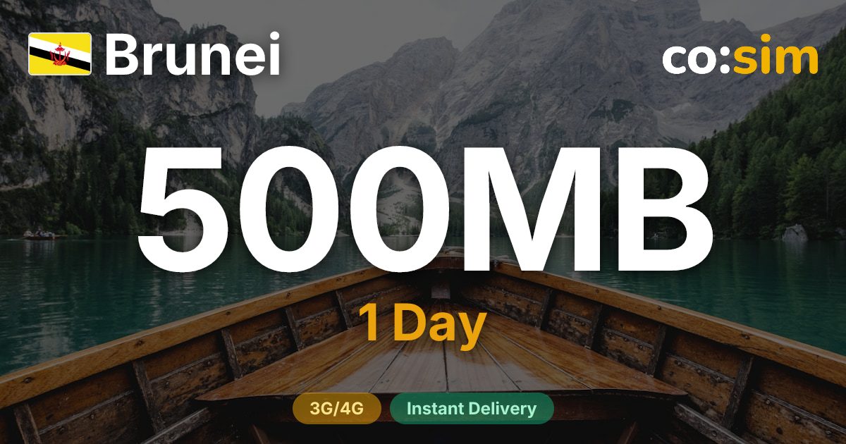 브루나이 eSIM — 500MB+∞