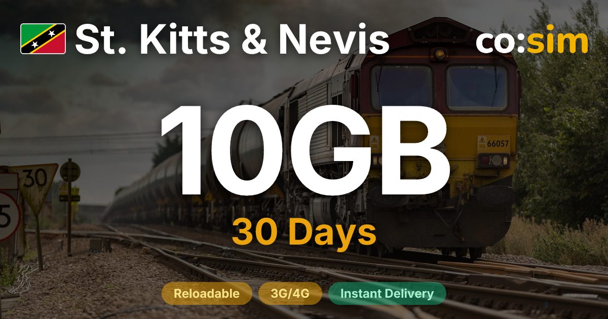 Saint Kitts & Nevis eSIM — 10GB