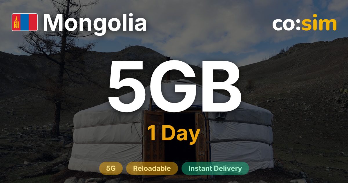 Mongolei eSIM — 5GB+∞