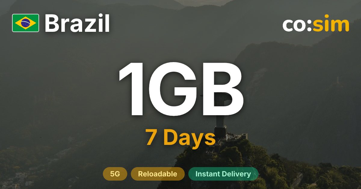 Brasilien eSIM — 1GB