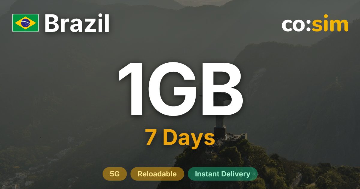 Brazil eSIM — 1GB