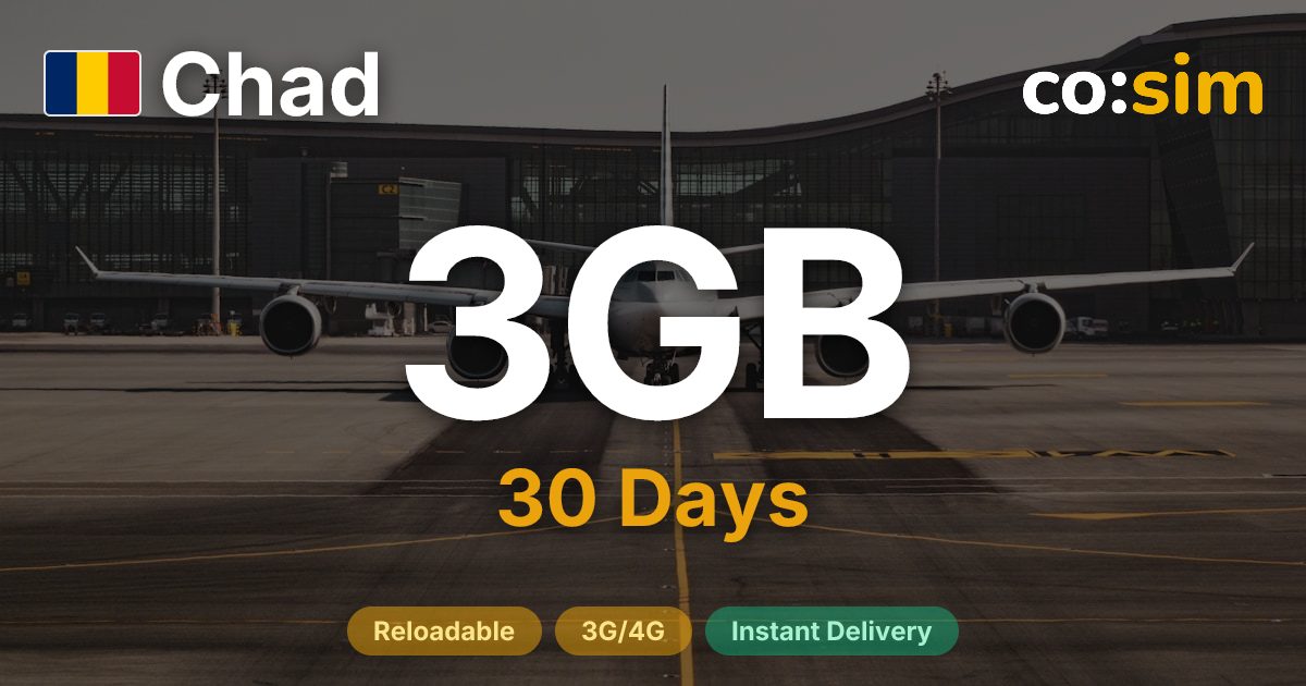 Chad eSIM — 3GB