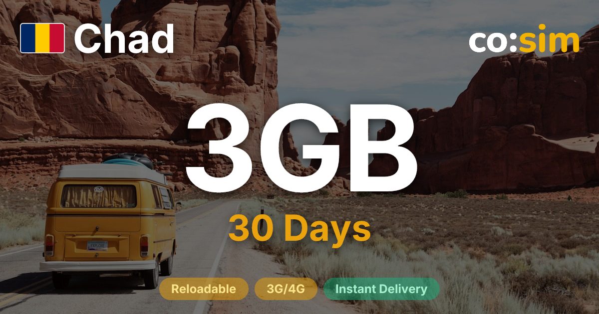 Chad eSIM — 3GB
