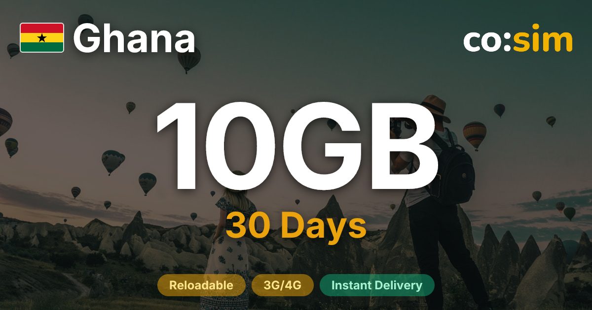 Ghana eSIM — 10GB