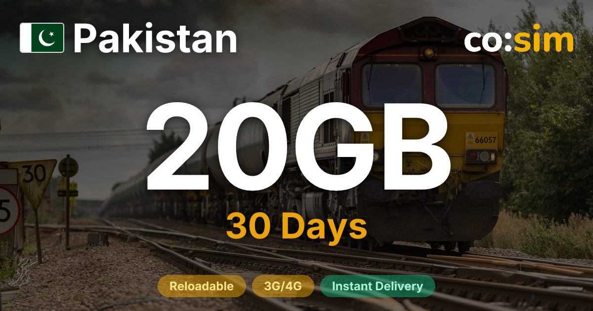 Pakistan eSIM — 20GB