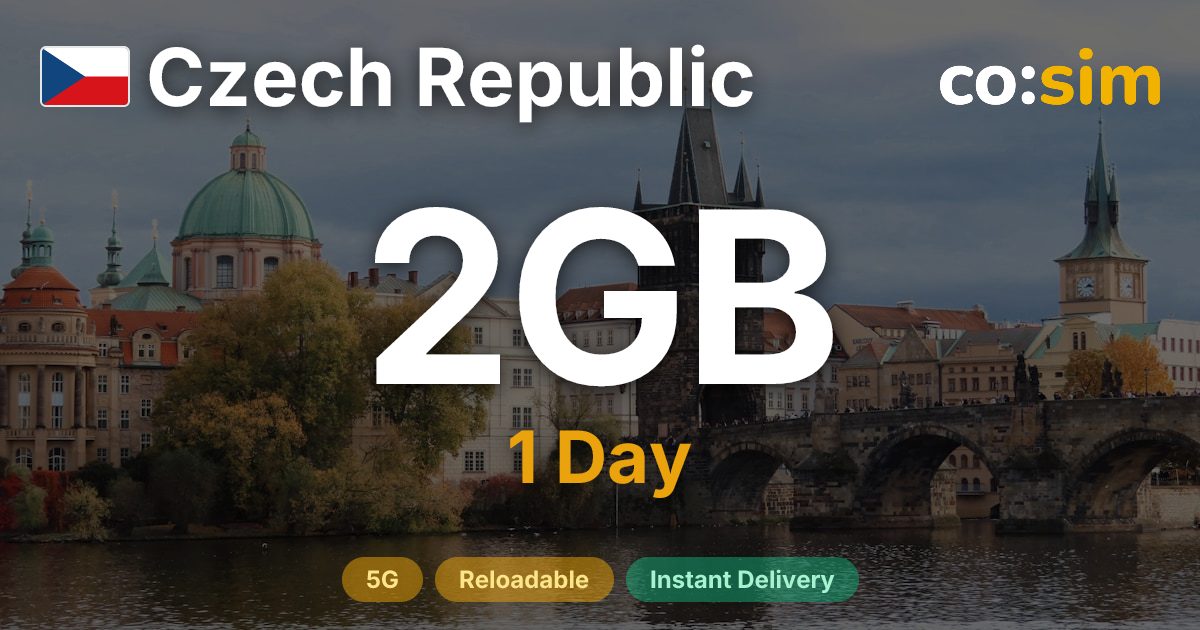 Tchéquie eSIM — 2GB+∞