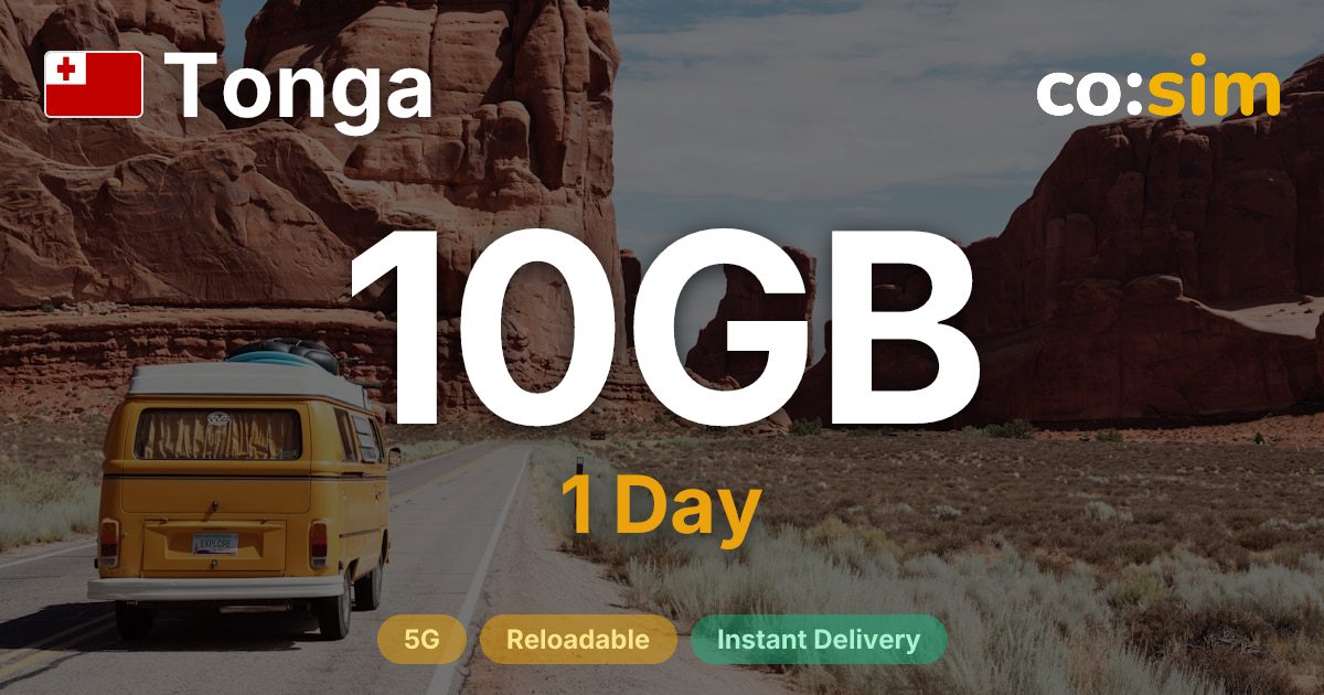 Tonga eSIM — 10GB+∞