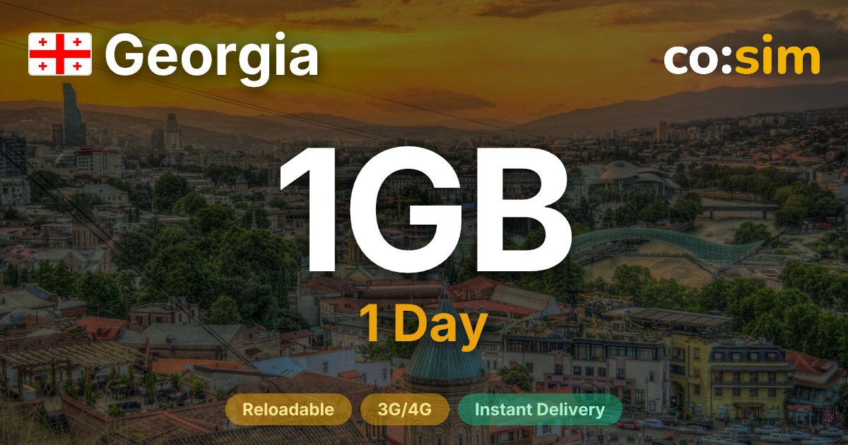 Georgia eSIM — 1GB+∞