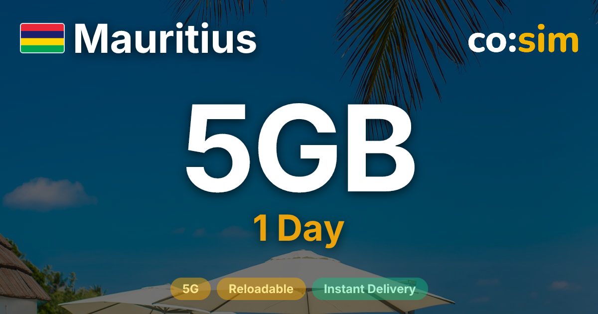 Mauritius eSIM — 5GB+∞