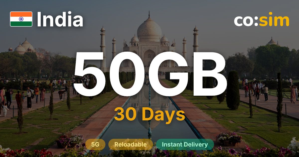 India eSIM — 50GB