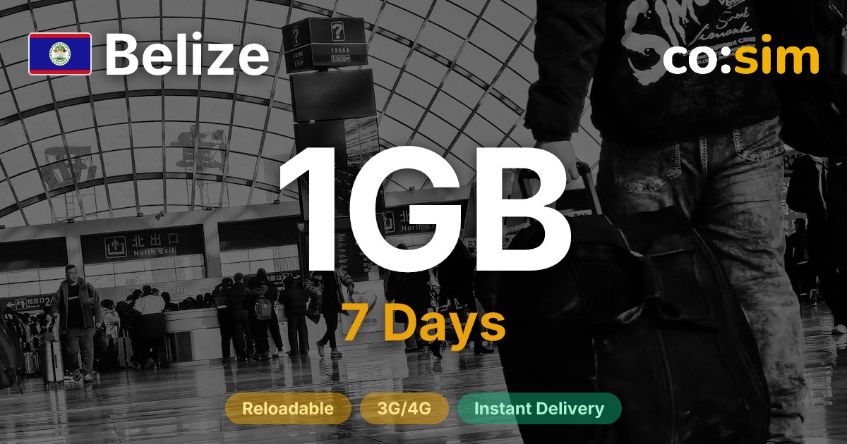 Belice eSIM — 1GB