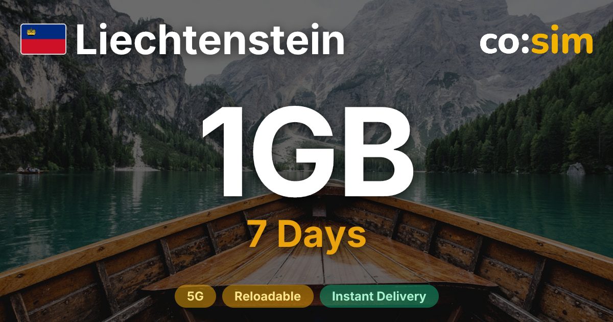 Liechtenstein eSIM — 1GB