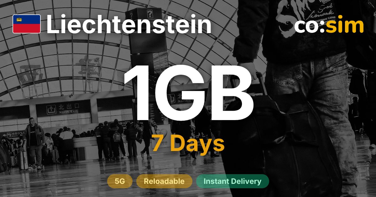 Liechtenstein eSIM — 1GB