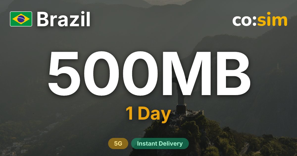 Brazil eSIM — 500MB+∞