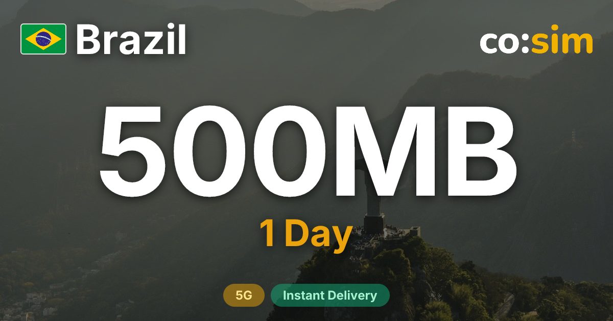 Brasil eSIM — 500MB+∞
