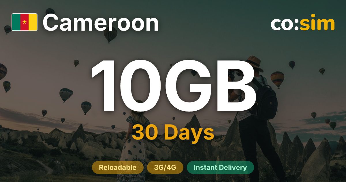 Cameroon eSIM — 10GB