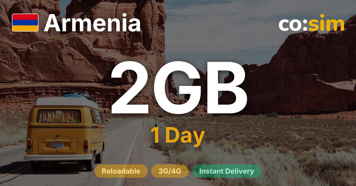 Armenia eSIM — 2GB+∞