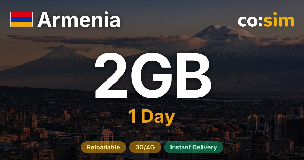 Armenia eSIM — 2GB+∞