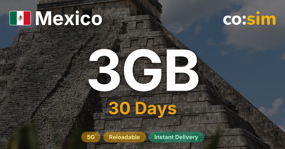 Mexico eSIM — 3GB