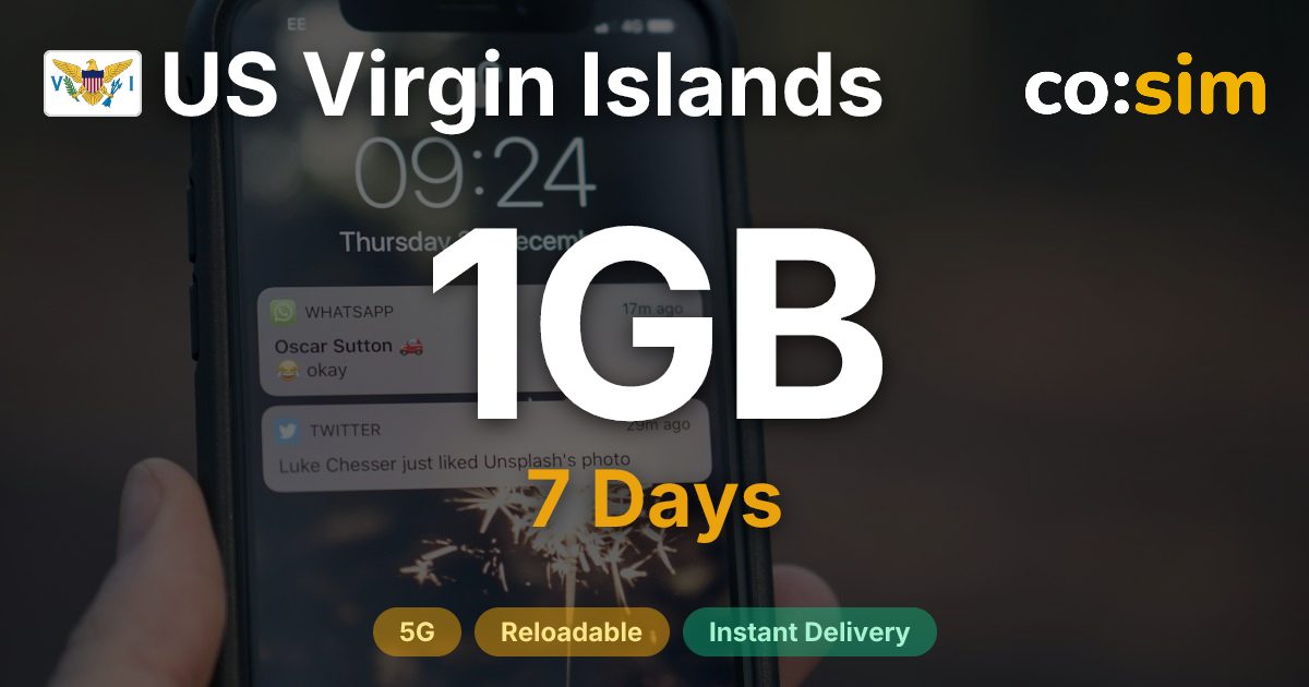 US Virgin Islands eSIM — 1GB
