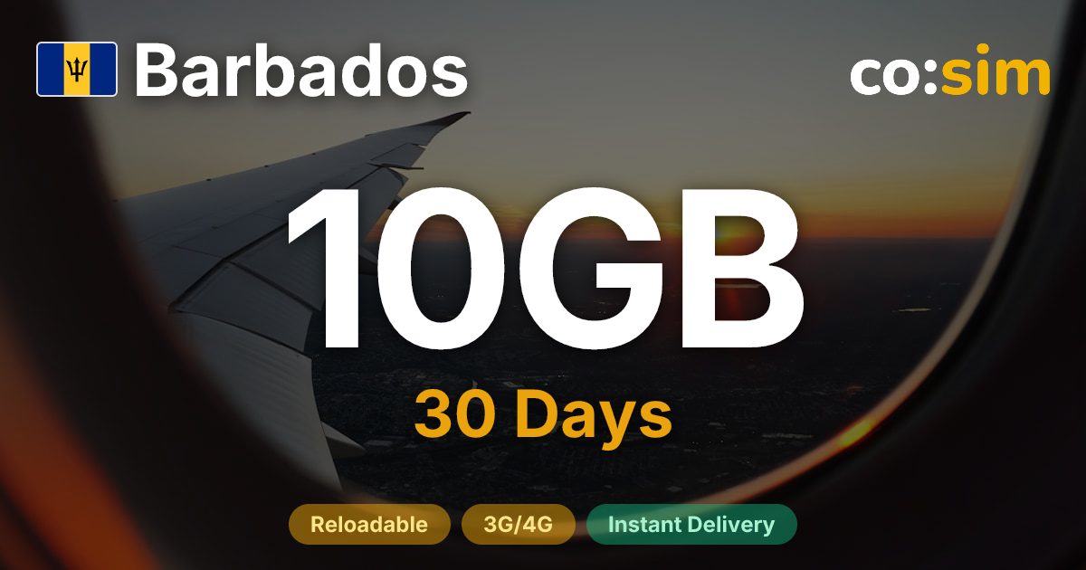 Barbade eSIM — 10GB