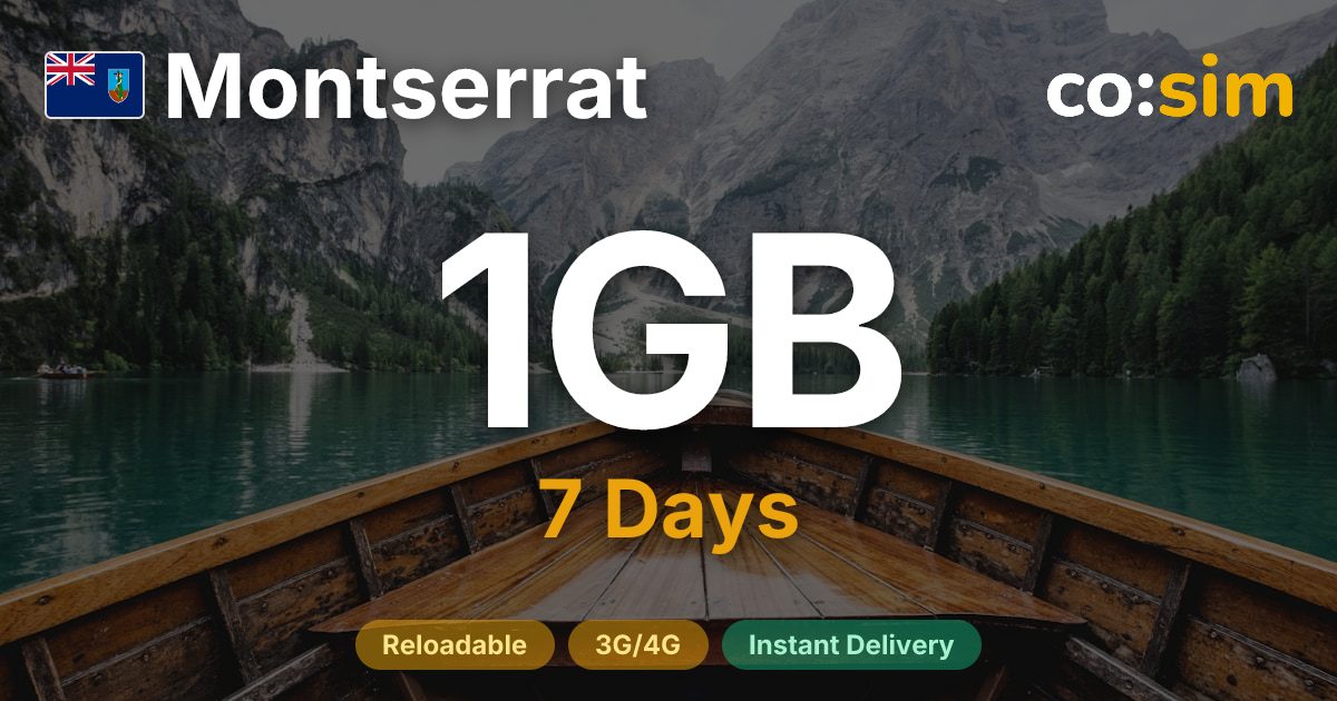 Montserrat eSIM — 1GB